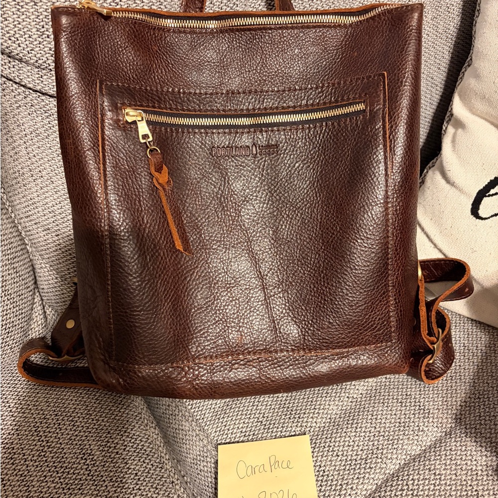 Portland Leather Goods - Classic Tote Backpack (coldbrew)